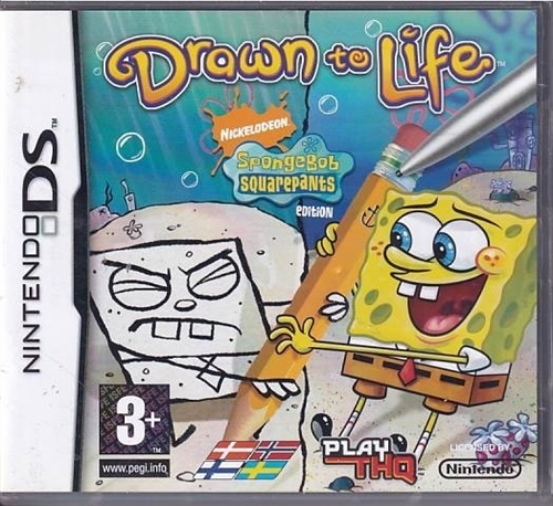 Drawn to Life - Nickelodeon - Songebob Squarepants edition  Nintendo DS (B Grade) (Genbrug)